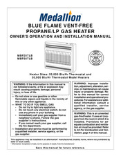 Medallion MBP20TLB Owner's Operation And Installation Manual