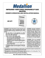Medallion MR10PT Owner's Operation And Installation Manual