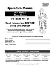 Vanguard Gold Series Operator's Manual