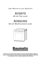 Baumatic BOS6FS User Manual