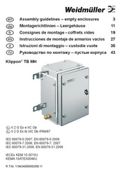 Weidmüller Klippon TB MH Assembly Manuallines