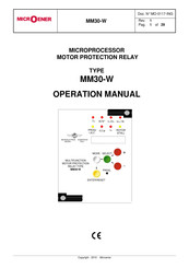 MICROENER MM30-W Operation Manual