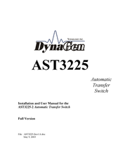 DynaGen AST3225 Installation And User Manual