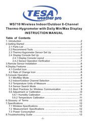 Ambient Weather TESA WS710 Instruction Manual