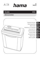 Hama HX5A Operating Instructions Manual