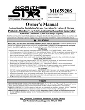 North Star M165920S Owner's Manual