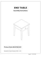Forward Industries HM-ST005-001 Assembly Instructions Manual