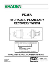 Paccar Winch Braden PD35A Installation Maintenance And Service Manual