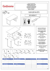 CONFORAMA XJH-2014-073 Assembly Instructions Manual