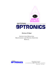 National Optronics Horizon II Instruction Manual