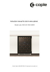 Caple WI6128WH Instruction Manual