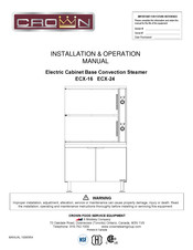 Crown ECX-16 Installation & Operation Manual