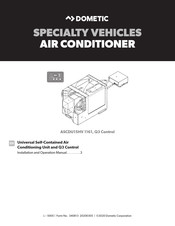 Dometic ASCDU15HV 1161 Installation And Operation Manual