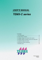 TAJIMA TEMX-C Series User Manual