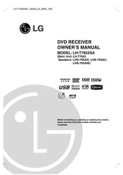 LG LHS-76SAC Owner's Manual