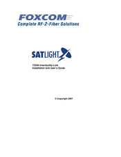 Foxcom SATLIGHT 7225H Installation And User Manual