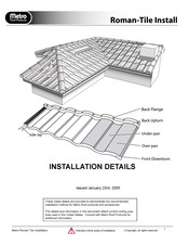 Metro DataVac Roman-Tile Installation Details