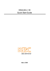 KBC ESULS4-L1-B Quick Start Manual