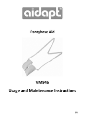 aidapt VM946 Usage And Maintenance Instructions