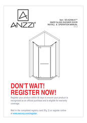 Anzzi SD-AZ056-01 Series Install & Operation Manual