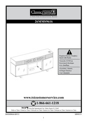 Twin-Star International Classic Flame 26MMS9616 Manual