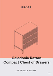 BROSA Caledonia Rattan Compact Chest of Drawers Assembly Manual