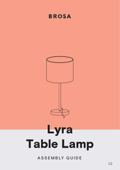 Brosa Lyra Table Lamp Assembly Manual