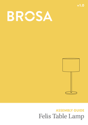 Brosa Felis Table Lamp Assembly Manual