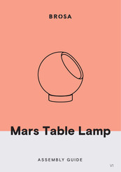 Brosa Mars Table Lamp Assembly Manual