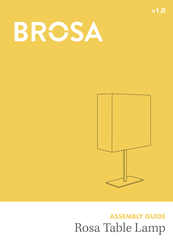 Brosa Rosa Table Lamp Assembly Manual