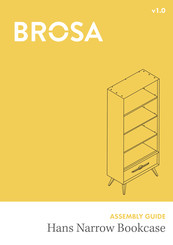 BROSA Hans Narrow Bookcase Assembly Manual
