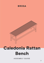 BROSA Caledonia Rattan Bench Assembly Manual
