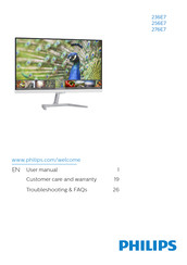 Philips 276E7 Manuals | ManualsLib