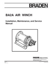 Paccar Winch Braden BA2A Installation Maintenance And Service Manual
