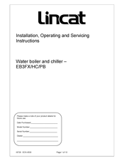 Lincat EB3HC Installation, Operating And Service Instructions