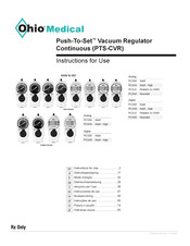 Ohio Medical Push-To-Set PC3SD Instructions For Use Manual