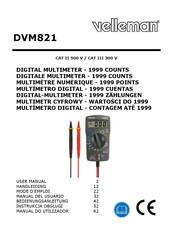 Velleman DVM821 User Manual