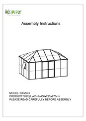 klover GE2604 Assembly Instructions Manual