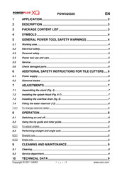 VARO POWERplus XQ POWXQ5320 Manual