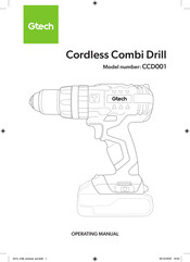 Gtech CCD001 Operating Manual