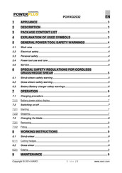 VARO POWERplus GardenPro POWXG2032 Manual