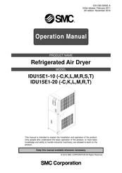 SMC Networks IDU15E1-10-C Operation Manual
