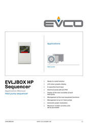 Evco EVLJBOX HP Sequencer Manual