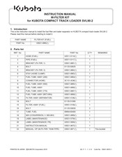 Kubota V0621-9860 Instruction Manual