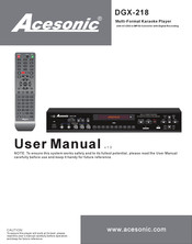 Acesonic DGX-218 User Manual