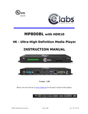 Cable Electronics MP800BL Instruction Manual