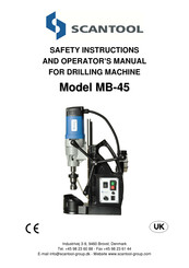 Scantool MB-45 Safety Instructions And Operator's Manual