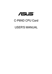Asus C-P6ND User Manual