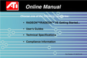 Ati Technologies RADEON Online Manual