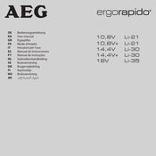 AEG ERGORAPIDO 18V User Manual